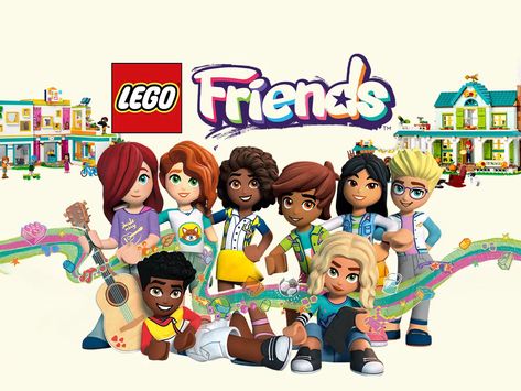 Lego Friends Fanart, Lego Friends 2023, Girls Lego Party, New Lego Friends, Lego Friends Birthday Party, Girls Lego, Friends Animation, Lego Friends Birthday, Lego Party Ideas