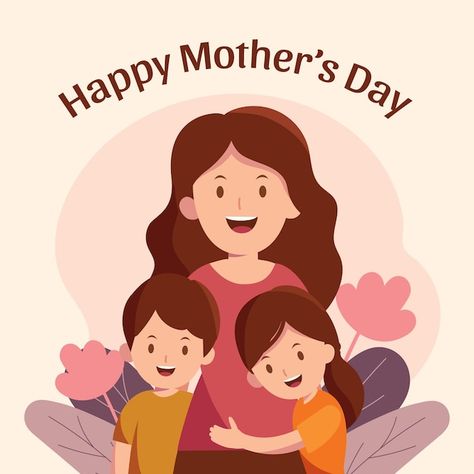 Template Hari Ibu, Mother's Day Illustration, Mothers Day Cartoon, Mothers Day Drawings, Mother's Day Banner, Happy Mom Day, Mather Day, Mother's Day Background, Mother Photos