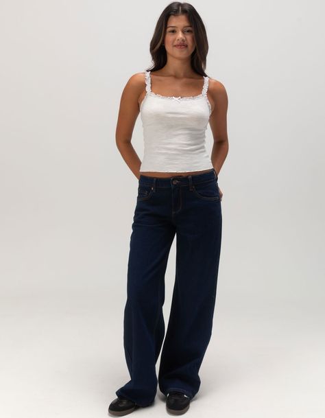 Rsq Low Rise Baggy Jeans. Rsq Low Rise Baggy Jeans. Slouchy But Flattering Fit. Rigid Denim. Zip Fly And Button Closure. Belt Loop Waist. Traditional Five Pocket Styling. Dark Wash. Front Rise: 9.5". Inseam: 31.5''. 94% Cotton, 6% Other Fiber. Machine Wash. Imported. Model Is Wearing A Size 26. Model Measurements:height: 5'8" Bust: 33"waist: 24"hips: 36" Low Rise Baggy Jeans Outfit, Low Waisted Baggy Jeans, Dark Washed Jeans Outfit, Wash Jeans Outfit, Low Rise Baggy Jeans, Baggy Jeans Outfit, Wwe T Shirts, Concert Fit, Flannel Sweatshirt