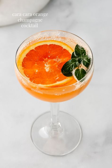 Orange Champagne Cocktail, Orange Champagne, Olive Cocktail, Cocktail Trends, Champagne Recipes Cocktails, Light Cocktails, Winter Weekend, Brunch Drinks, Winter Cocktails