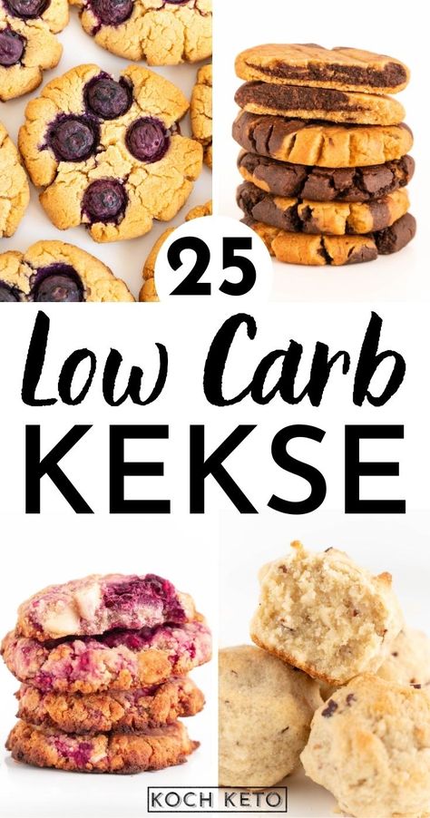 25 Low Carb Kekse Low Sugar Diet Recipes, Dinner Recipes Healthy Low Carb, Law Carb, Healthy Low Carb Snacks, Low Fat Low Carb, Low Carb Low Fat Recipes, Low Carb Snack, Diet Recipes Easy, Low Carb Low Sugar