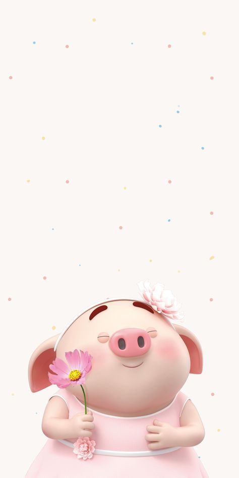 Flower Background Iphone, Pig Pictures, Pig Wallpaper, Teddy Bear Wallpaper, Cute Piglets, Wallpaper Doodle, Cute Piggies, Sunflower Wallpaper