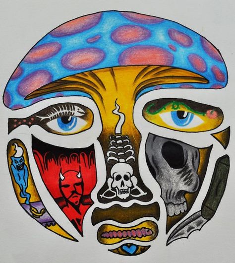 Sublime Sublime Drawing, Sublime Painting, Tenacious D, Trippy Drawings, Psychadelic Art, Trippy Painting, Hippie Painting, Desenho Tattoo, Dope Art