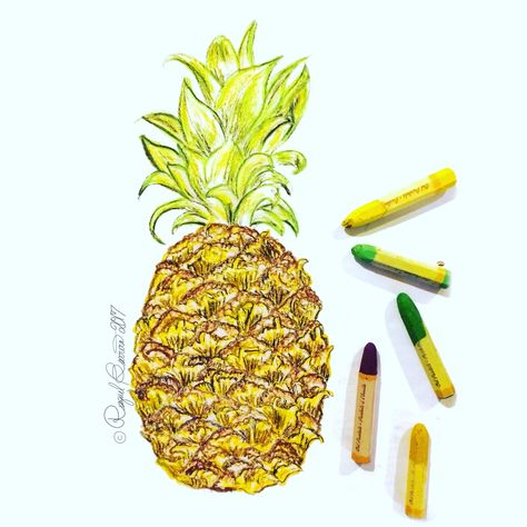 Pineapple Painting in Oil Pastel - it's terribly cold out, so I drew this 😀. Warm wishes, everyone!  Merry Christmas & Happy New Year 2018! Pineapple Painting, Happy New Year 2018, Merry Christmas Happy New Year, Christmas Happy New Year, New Year 2018, Christmas Happy, Merry Christmas And Happy New Year, Oil Pastel, Happy New