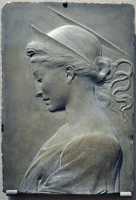 Sandstone relief sculpture of St Helena (mother of Roman Emperor Constantine)  attributed to Desiderio da Settignamo, Florence, 1429. Toledo Museum of Art. Toledo Museum Of Art, Relief Sculpture, St Helena, Portrait Sculpture, Figurative Sculpture, Ancient Rome, Sculptures & Statues, Stone Carving, Art Sculpture