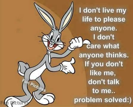 Bugs Bunny Quotes, Looney Tunes Funny, Not My Job, Bunny Quotes, Special Friend Quotes, Online Quotes, Funny One Liners, Funny Poems, Funny Day Quotes