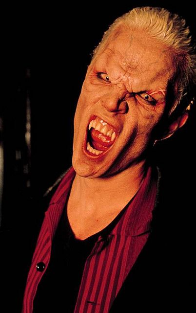 Buffy – Spike vampire face | Domesticated Monsters Real Vamp, Buffy Tattoo, Btvs Spike, Marc Blucas, Buffy Angel, Vampire Face, Modern Vampires, Charisma Carpenter, Room Paintings