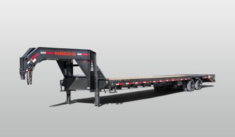 LHX Heavy Duty Flatbed Gooseneck Trailer | Maxxd Trailers Gooseneck Flatbed Trailer, Hauling Trailers, Field Work, Oil Field, Gooseneck Trailer, Flatbed Trailer, Lifted Truck, I Beam, Work Gear