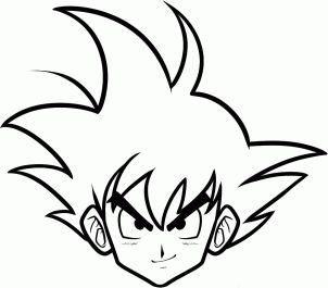 How to Draw Goku Easy How To Draw Goku, Draw Goku, Goku Face, Simple Face Drawing, Dragonball Goku, Goku Drawing, 3d Dragon, Ball Drawing, Compression Shirts