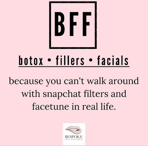 #bespokeskinboutique #bespoke #bff #botox #fillers #facials #facetune #filters #snapchat #snapchatfilers #beautymemes Botox Funny Humor, Aesthetic Clinic Quotes, Holiday Botox Quotes, Botox Posts For Instagram, Funny Botox Sayings, Cosmetic Injectables Quotes, Botox Funny, Medspa Social Media, Botox Quotes