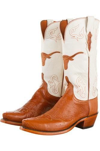 Ut Longhorns, Texas Cowboys, Student Government, Ut Austin, Lucchese Boots, College Outfit, Texas Longhorn, Ladies Boots, Flower Sandals