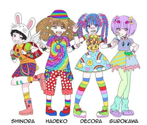 Yumi Kawaii, Decora Harajuku, Harajuku Decora, Drawings Tutorials, The Lie, 캐릭터 드로잉, Alt Fashion, J Fashion, Harajuku Fashion