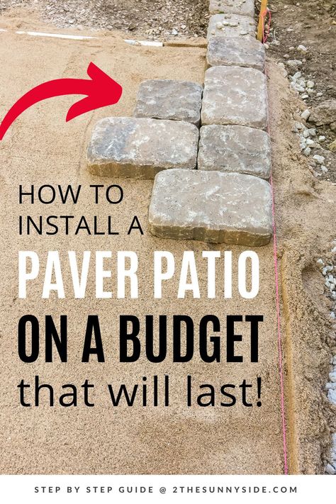 How To Lay Pavers, Pavers Diy, Diy Patio Pavers, Brick Paver Patio, How To Install Pavers, Building A Patio, Paver Designs, Pavers Backyard, Diy Backyard Patio