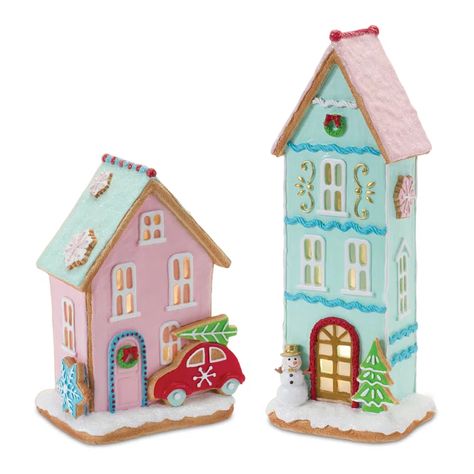 Winter Houses, Xmas Gingerbread, Christmas Village Sets, Gingerbread Village, Festive Centerpieces, Cookie House, Christmas Tabletop Decor, Candy House, Christmas Tabletop