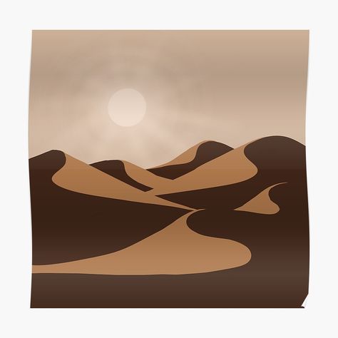 Desert Dunes Illustration, Sand Dune Art, Sand Dune Illustration, Desert Landscape Illustration, Sand Dune Drawing, Sand Dunes Drawing, Dunes Tattoo, Desert Illustration Art, Sand Illustrations