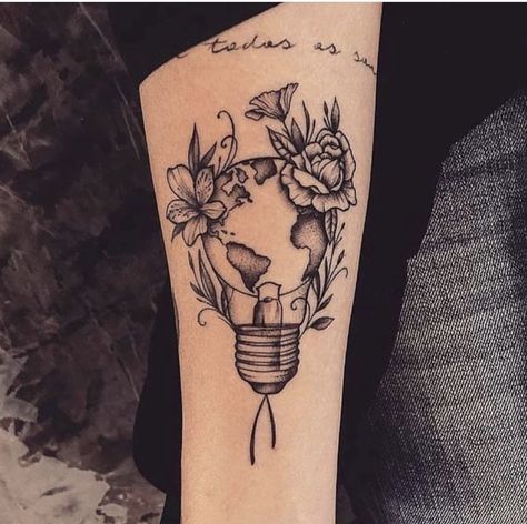 Love this Lightbulb Tattoo, Cat Tattoos, Disney Tattoo, Infinity Tattoos, Tiny Tattoo, Side Tattoos, Best Friend Tattoos, Tattoos For Daughters, Family Tattoos