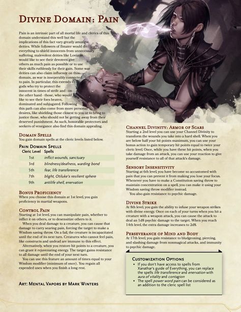 Cleric Domains, Dnd Cleric, Dnd Homebrew, D D Classes, Dungeon Master's Guide, Dnd Classes, Dungeons And Dragons 5e, Dungeons And Dragons Classes, Dnd 5e Homebrew