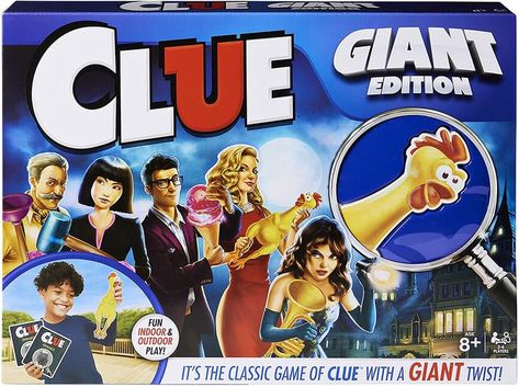 Clue Giant Edition Clue Board, Clue Board Game, Best Family Board Games, Clue Games, Giant Card, Big Twist, Family Board, Mystery Party, Summer Toys