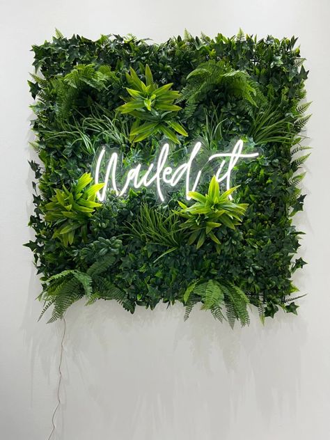 Plants And Neon Lights, Exhibition Signage, Ambiguous Quotes, Business Decoration, Neon Letters, Led Decoration, Neon Box, Commercial Signs, Everyday Decor