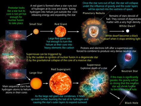 Star Formation (Stellar Evolution or Life Cycle Of A Star) | PMF IAS Evolution Diagram, Gravitational Potential Energy, Hubble Pictures, Supernova Explosion, Planetary Nebula, Neutron Star, Star Formation, Potential Energy, Biology Lessons