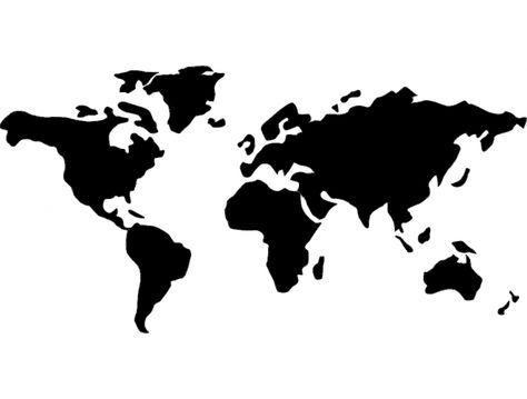 Mundo (world map) dxf File Free Download - 3axis.co World Map Black And White, World Map Silhouette, World Map Outline, World Map Photo, Map Black And White, Isometric Map, Mickey Mouse Images, Animation Storyboard, Idee Cricut