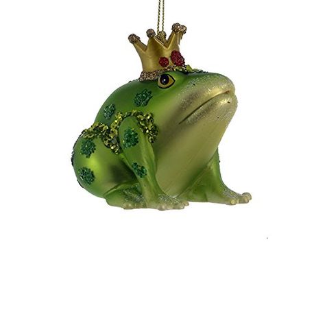 Kurt Adler Glass Frog With Crown Christmas Ornament Frog Ornaments, Luxury Christmas Tree, Glass Frog, Frog Prince, Nursery Blanket, Kurt Adler, Men Store, Fall Halloween Decor, Glass Christmas Ornaments