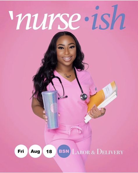 Senior Picture Ideas Nurse, Future Nurse Senior Pictures, Nursing Grad Photoshoot, Medical Assistant Photoshoot Ideas, Nursing Student Photoshoot, Black Nurse Photoshoot Photo Ideas, Lvn Graduation Pictures, Black Nurse Photoshoot, Nursing School Photoshoot