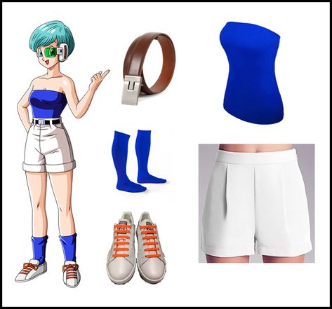 Bulma en  DBZ Saga Saiyajin Bulma Outfits, Amine Outfits, Bulma Costume, Outfits Anime, Easy Cosplay, Red Sonja, Anime Cosplay, Cosplay Outfits, Anime Outfits