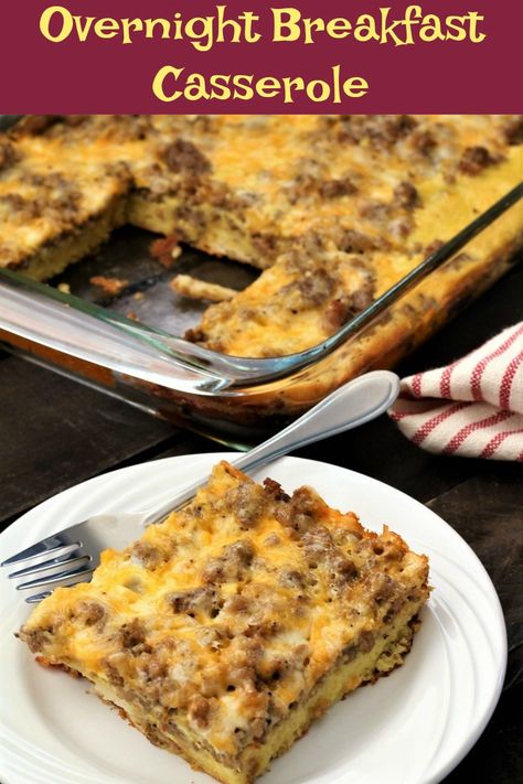 Breakfast Casserole With Bacon, Sausage Hashbrown Breakfast Casserole, Bacon And Sausage, Casserole With Bacon, Breakfast Bacon, Make Ahead Breakfast Casserole, Crockpot Breakfast Casserole, Breakfast Hashbrowns, Overnight Breakfast Casserole