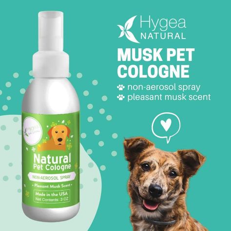 Hygea Natural Long Lasting, Non-Toxic Pet, Dog & Cat Perfume and Cologne (Musk Scent Dog Cologne) Dog Cologne, Cat Perfume, Dog Perfume, Dog Skin Care, Dog Spray, Scent Perfume, Musk Scent, Pet Spray, Dog Grooming Supplies