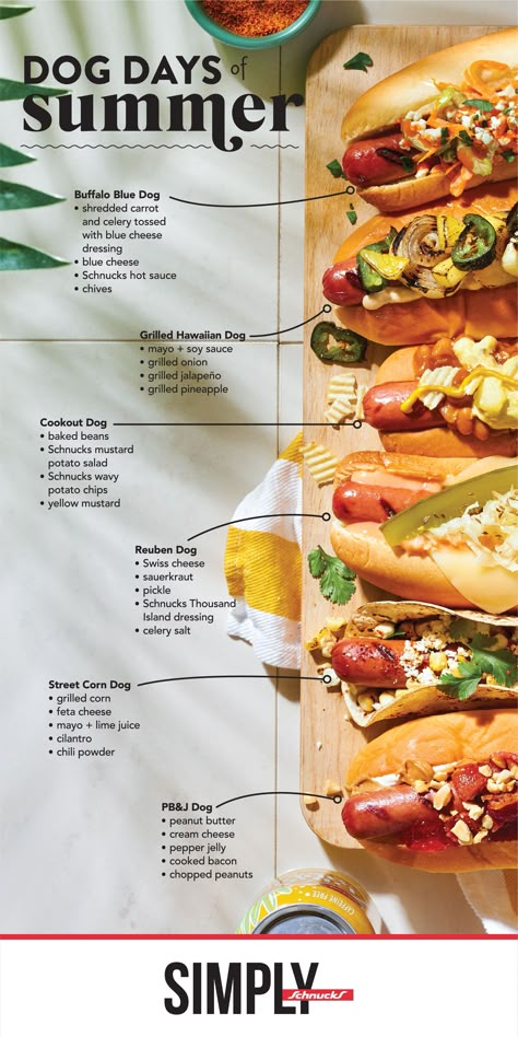 Fancy Hot Dog Toppings, Hot Dogs At Home, Types Of Hot Dog Styles, Hot Dog Truck Ideas, Hot Dog Grill, Hot Dog Types, Hot Dog Styles, Gourmet Hot Dog Recipes, Types Of Hot Dogs