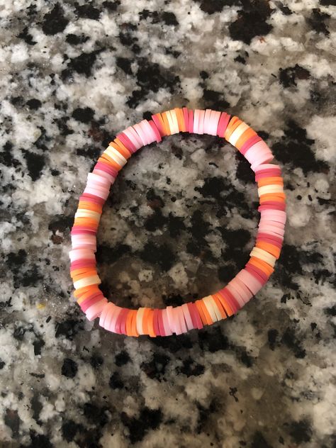 Lesbian bracelet Lesbian Flag Bracelet, Lesbian Bracelet, Lesbian Flag, Kandi Bracelets, Colour Combos, Bracelet Ideas, Clay Beads, Color Combos, Outfit Ideas