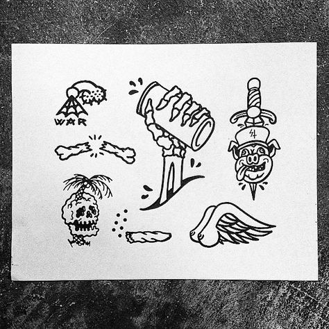 The Sketchy Tank Tank Tattoo, Sketchy Tank, Skeleton Artwork, Tank Wallpaper, Flash Sheets, Skeleton Drawings, Free Beer, Tattoo Portfolio, Classic Tattoo