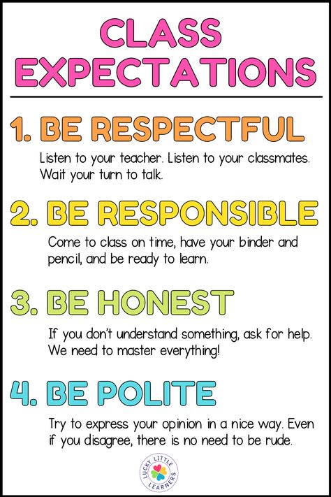 Expectation Poster Classroom, Class Expectations Elementary, Class Expectations Bulletin Board, Class Rules Poster Elementary, Class Rules Elementary, Classroom Expectations Highschool, Class Drawing School, Class Decoration Ideas, Classroom Expectations Poster