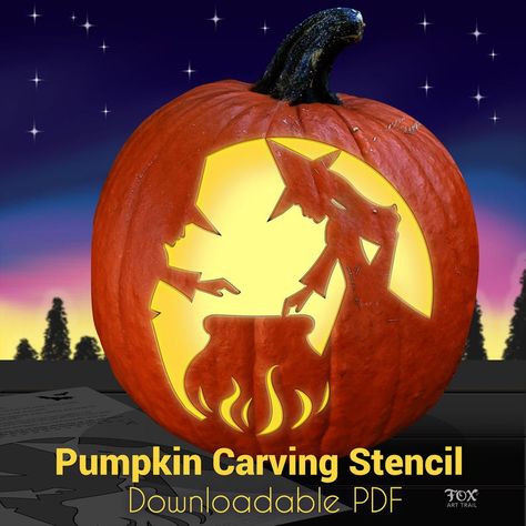 This is my unique witches pumpkin carving design that I came up with and tested. It is easy for a sister coven theme and I hope you get as much enjoyment out of the carving process as I did. It really came across as I had intended. Witch Pumpkin Carving Ideas, Pumpkin Carving Witch, Witches Brew Pumpkin, Witch Pumpkin Carving, Printable Pumpkin Carving Stencils, Pumpkin Carving Idea, Pumpkin Carving Stencil, Lantern Template, Halloween Pumpkin Carving Stencils