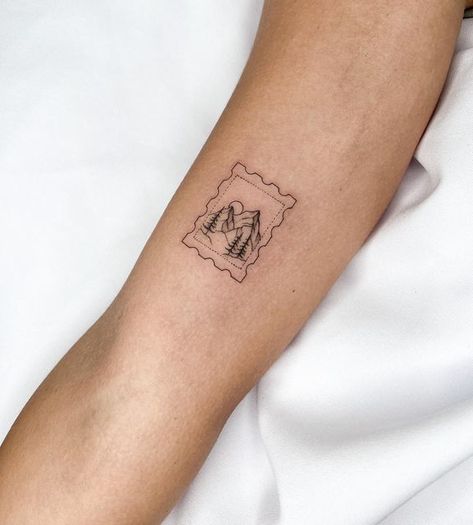 Yellowstone Inspired Tattoo, Jackson Hole Tattoo, Pennsylvania Stamp Tattoo, Vermont Inspired Tattoos, North Carolina Stamp Tattoo, Small Canada Tattoo, Mt St Helens Tattoo, Washington Inspired Tattoos, Bc Tattoo Ideas