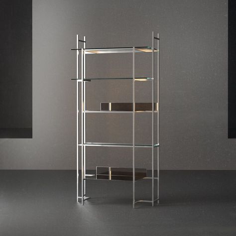 ledongil | 르동일 on Instagram: “for @official.nonfiction, @yyyyynnn_cafe #ledongil#nonfiction#yyyyynnn#shelf” Stainless Furniture, Bedroom Guide, Glass Display Shelves, Stall Designs, Modular Shelving, Furniture Details, Steel Furniture, Shop Interior, Furniture Inspiration