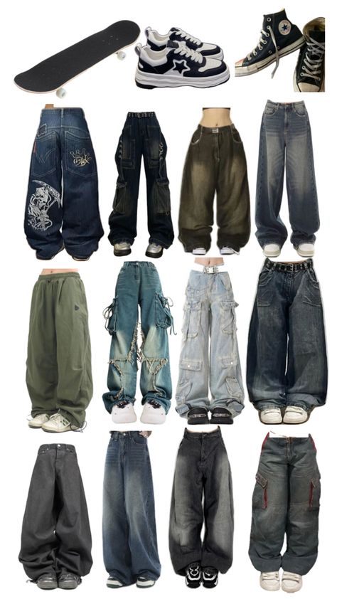 Baggy Skater Jeans, Street Style Outfits Casual, Fasion Outfits, Skater Jeans, Outfit Inspo Casual, Grunge Streetwear, Cool Outfits For Men, Grunge Skater, Swaggy Outfits