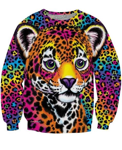 Lisa Frank Clothing, Cactus Pattern, Cheap Hoodies, Lisa Frank, Tumblr Fashion, Print Sweatshirt, Printed Sweater, Cat Shirts, Cheetah Print