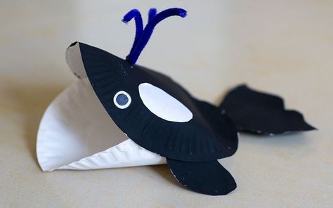 The Ocean is full of all kinds of fascinating animals.  The tiniest being Zooplankton & the biggest being Blue Whales.  Big or little these animals all live make up their own little world under the Ocean.  Here are some fun crafts (& some facts) about some of these interesting animals. 1) Jellyfish Craft for Kids … Whale Craft, Nature Australia, Sea Animal Crafts, Ocean Animal Crafts, Whale Crafts, Jellyfish Craft, Ocean Unit, Orca Whale, Sea Crafts