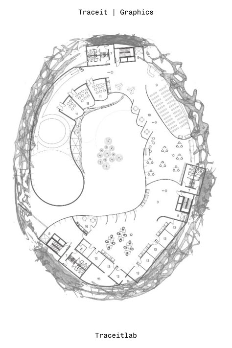 Wellness Center Plan, Underwater Architecture, 21st Century Classroom Design, Diy Paper Rings, Sinking Ship, Circular Buildings, Aquatic Center, Kindergarten Projects, Architectural Design Studio