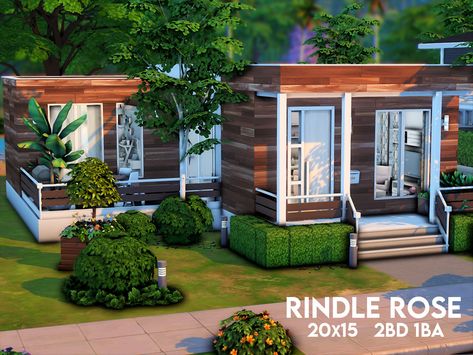 Sims 4 House Building, Sims 4 House Design, Casas The Sims 4, Sims Building, Sims House Design, Willow Creek, Beach Shack, Starter Home, Minecraft Projects