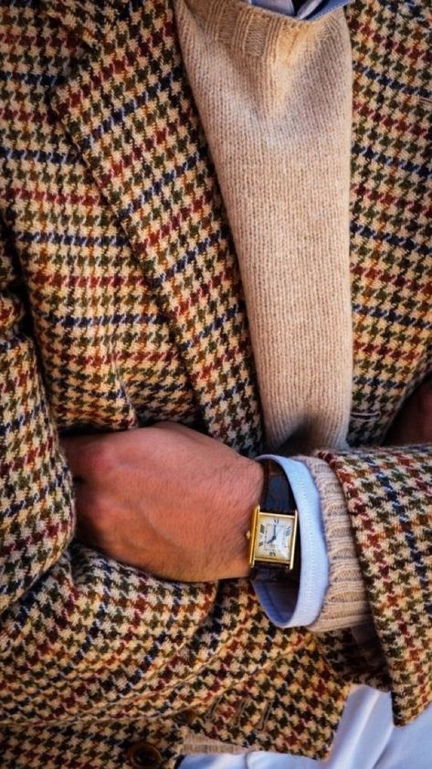 Gentleman Style Vintage, Colourful Pants, Tweed Jacket Outfit, Harris Tweed Jacket, Preppy Mens Fashion, Style Essentials, Ivy League Style, Stylish Men Casual, Guys Clothing Styles