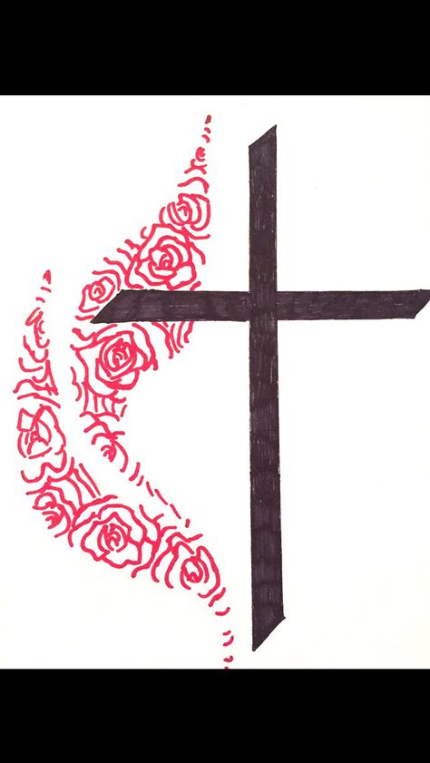 Methodist cross with roses tattoo idea Cross With Roses Tattoo, Methodist Cross, Cross With Roses, Memorial Tattoo Quotes, Simple Tattoos For Guys, Tattoo Board, Roses Tattoo, Bazaar Ideas, Memorial Tattoo