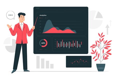 Stock Market Graph, Cloud Computing Technology, Business Analytics, Data Charts, Outline Illustration, Concept Illustration, Trading Charts, Experiential Learning, Top Colleges