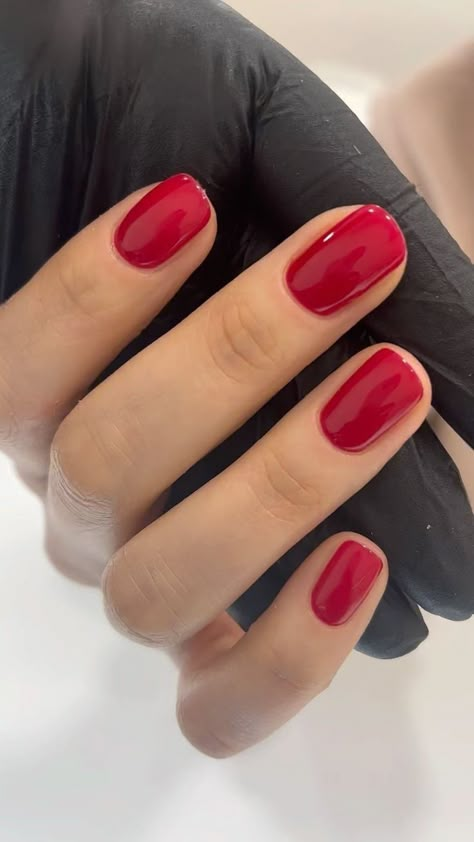 Beautiful Red Nails, Red Wedding Nails, Maroon Nail Designs, Maroon Nail, Red Gel Nails, Kutek Disney, Dark Red Nails, Wine Nails, Red Acrylic Nails