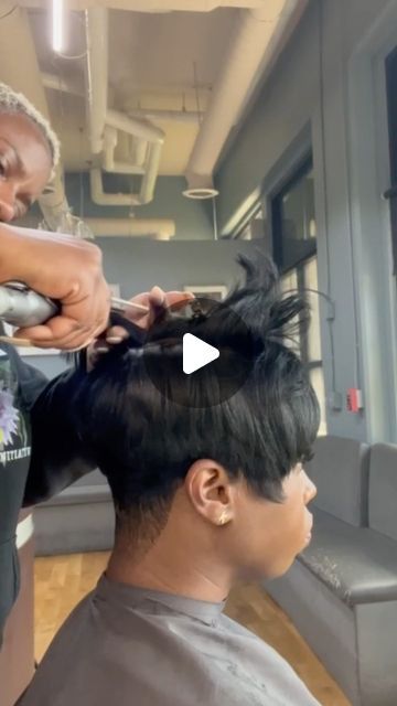 She Salon Atlanta on Instagram: "She did that! ❤️#shedidthat #shesalon #atlhairstylist #atlhair #atlpixiecut #atlweddinghair" Short Sassy Hair Over 50, Haircuts Over 50, Black Hair Salons, Haircut 2022, Black Hair Short Cuts, Pixie Haircut For Round Faces, Short Sassy Haircuts, Sassy Haircuts, Hot Haircuts