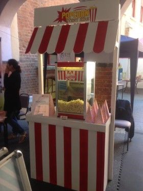 Our Stylish Popcorn Stand Girls Birthday Party Games, Cinema Theme, Hot Dog Roller, Popcorn Stand, Popcorn Cart, Apple Popcorn, Big Top Circus, Fall Carnival, Candy Stand