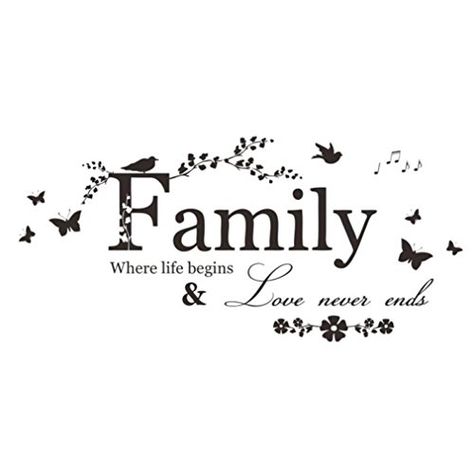 -- BEST VALUE BUY on Amazon Wall Stickers Family, Word Wall Decor, Family Wall Quotes, Family Love Quotes, Ending Quotes, Family Stickers, Vinyl Quotes, Inspirational Wall Decor, Wall Stickers Home Decor