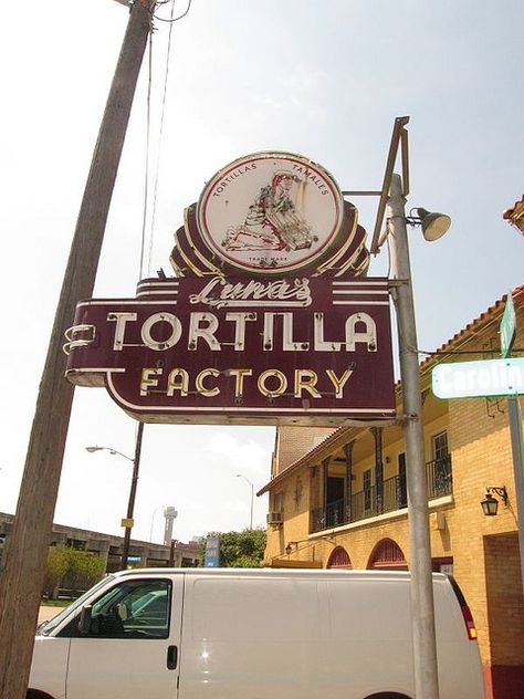 Luna's Tortilla Factory .....Dallas Texas Oak Cliff, Texas Things, Texas Places, Texas Forever, Sale Sign, Loving Texas, Vintage Neon Signs, Texas Girl, Vintage Neon